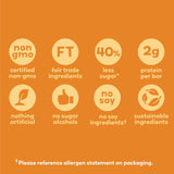 UNREAL Dark Chocolate Caramel Peanut Nougat Bars (1 Bag), 70% Organic Ingredients, Fair Trade, Non-GMO, No Corn Syrup, Sugar Alcohols, Soy, 3.4oz