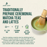 Jade Leaf Matcha Organic Ceremonial Grade Matcha Green Tea Powder On The Go Packets - For Lattes, Smoothies, Usucha, 100 Count (0.04 Ounce Packets)