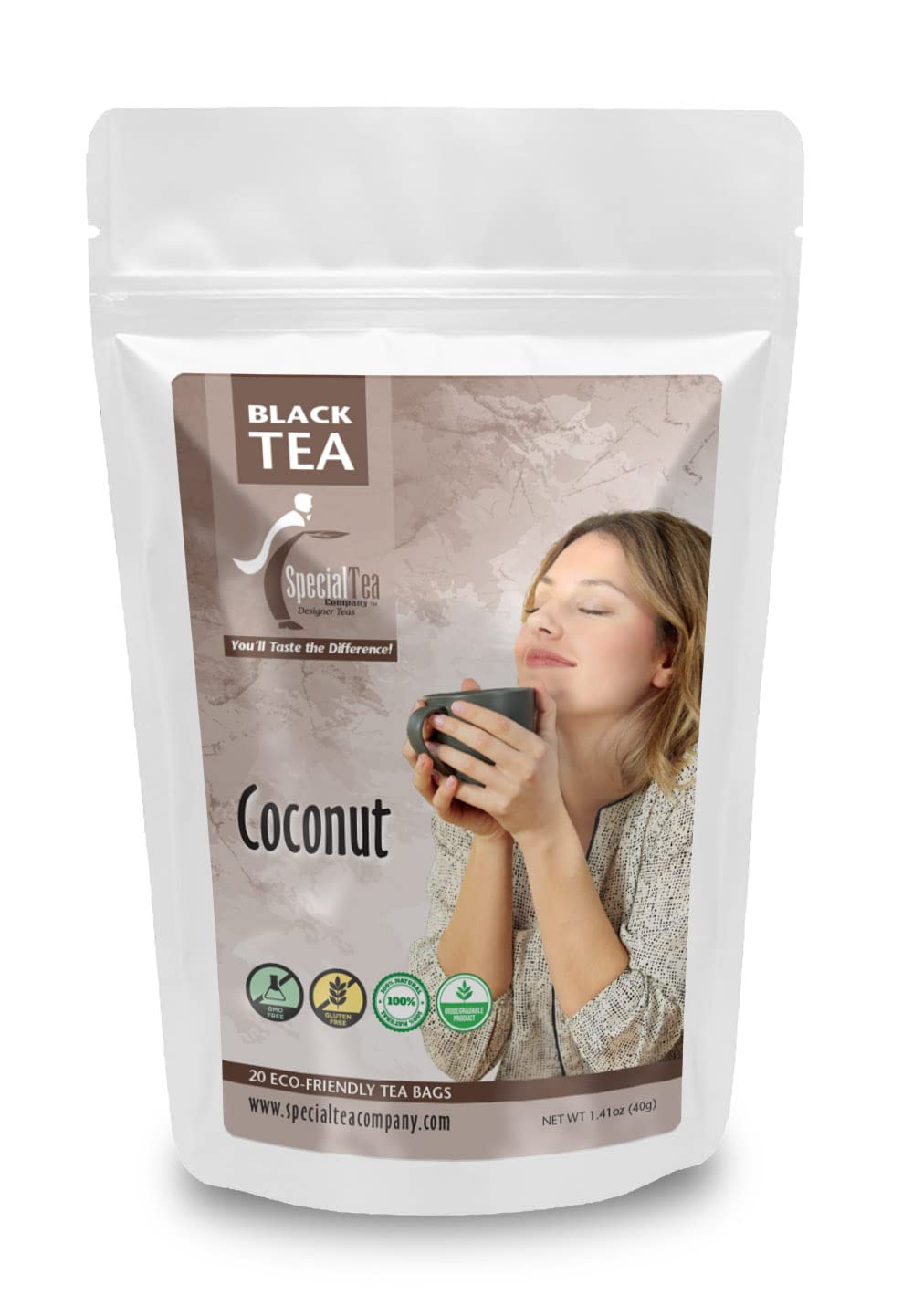 Special Tea Coconut Black Tea, 20 Tea Bags