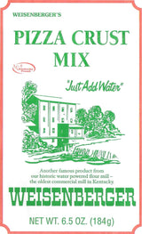 Weisenberger Pizza Crust Mix, 6.5 Ounce - Premade Pizza Dough Flour for Homemade Pizza, Breadsticks, Flatbread, or Calzones - 3 pack