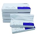 80 Sheets Car Tissue Refills, 6 Bags Travel Size Handbag Tissues, Facial Napkins Fit for Car Visor Tissue Holder, Cylinder, Box Round Container