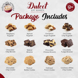 Dulcet Gift Basket Gourmet Brownie and Cookie Snack Signature Gift Basket-Includes a Variety of Pastries in an Elegant Hand Assembled Tin Box, Wish