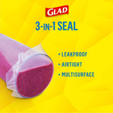 Glad Press'N Seal Multi Purpose Sealing Wrap - Leakproof, Airthight & Multisurface - 2 x 140Sq. Ft