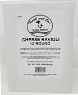 Fresh Ravioli 6 Boxes -Large Round Cheese - Made in NYC by Frank and Sal Italian Market - 72 Count