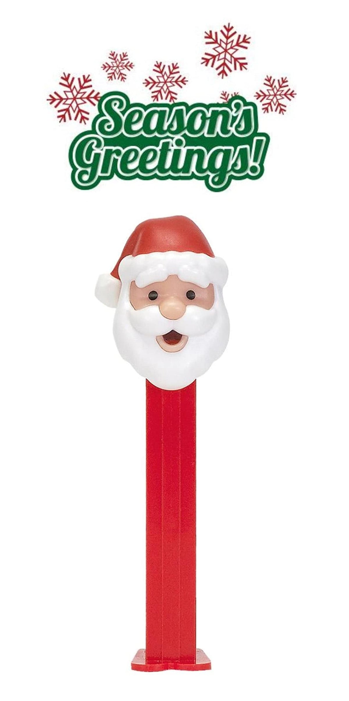 Santa PEZ Candy Dispensers - Set of 6 Santa Claus PEZ Dispensers with Candy Refills | Christmas Gifts, Party Favor, Grab Bags