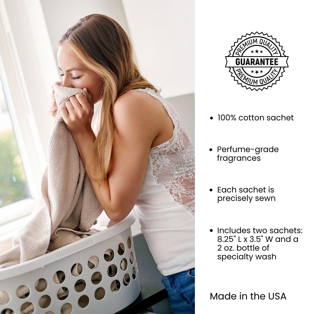 Le Blanc® Original Double Pack Dryer Sachet - Luxury Scented Fabric Sachet for Your Dryer (1 Pack)