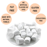 2 Pounds of Large White Marshmallows with Bonus Roasting Sticks - Made with Natural Vanilla, No Artificial Flavors - Great for Campfires, S'Mores