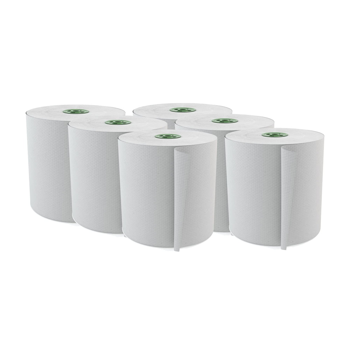 Cascades® 100% Recycled Ultra White Hardwound 7 1/2" Roll Towel For Tandem®, 775' Per Roll, Case Of 6
