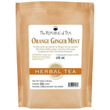 The Republic of Tea - Orange Ginger Mint Tea, 36 Tea Bags Caffeine-Free Gourmet Herbal Tea