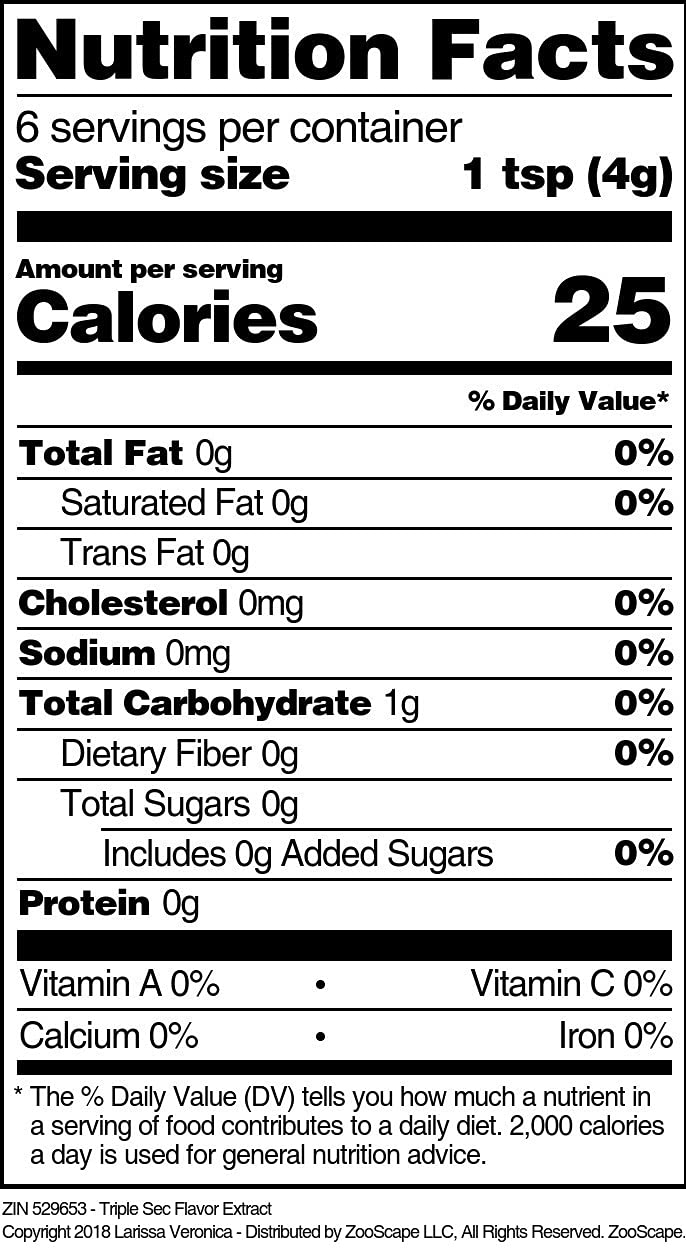 Triple Sec Flavor Extract (1 oz, ZIN: 529653)