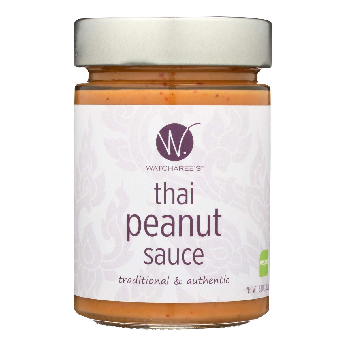 WATCHAREE'S, Sauce, Thai Peanut, Pack of 6, Size 12.8 OZ - No Artificial Ingredients Dairy Free Vegan Yeast Free