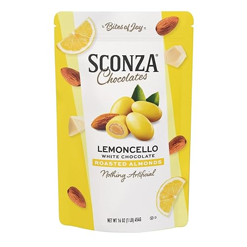 Sconza Lemoncello Almonds, 16 oz.