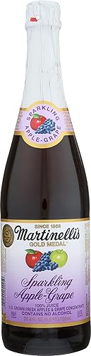Martinellis Apple Grape Sparkling Juice, 25.4 Ounce - 6 per case.
