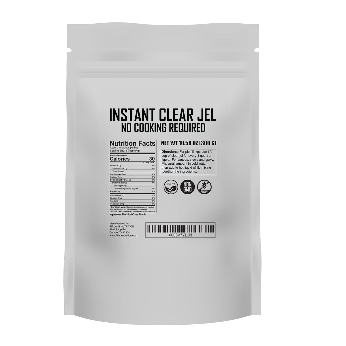 Instant Clear Jel for Canning 300 Grams: Secret Ingredient for Baking Beautiful Pies - Corn Starch Liquid Thickener for Sauces and Gravies - No