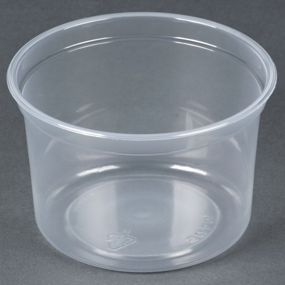 Solo MN16-0100 16 oz Translucent Polypro Plastic Deli Container (Case of 500)