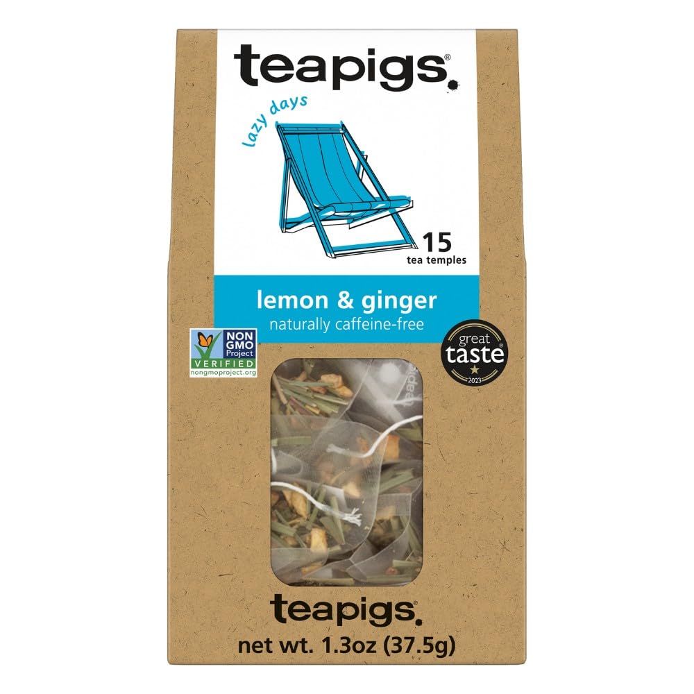 Teapigs, Tea Lemon And Ginger, 15 Count