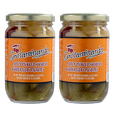 GROTAMINARDA | Spicy Pickled Skewers | 300 G Gourmet Spanish Antipasto Skewers with Olives Pickles & Peppers Mediterranean Tapas 10.6 oz (10.6 oz (2