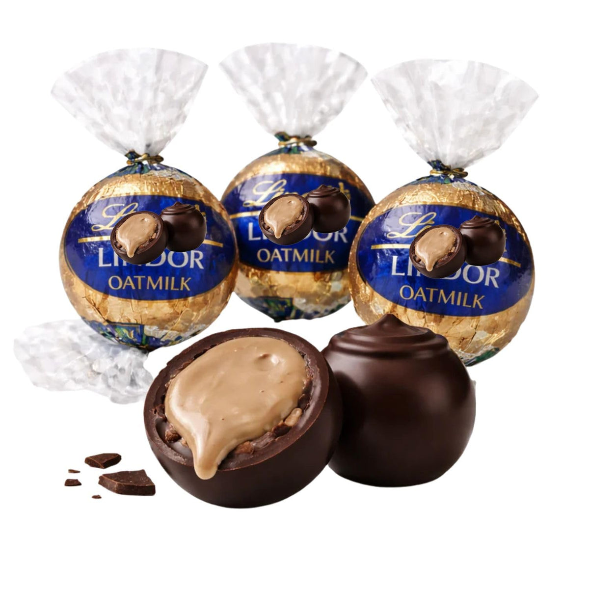 Dark Chocolate Oatmilk Truffles Individually Wrapped Bulk Bag - 1 lb (Approx. 35 pieces)