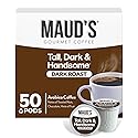Maud's Dark Roast Coffee Pods, 50ct, Single Serve Pods - 100% Arabica Coffee, Compatible with Keurig K Cups Maker