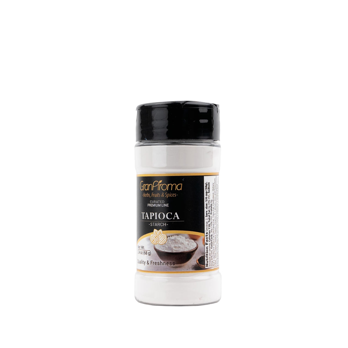 GranAroma Tapioca Starch, Culinary Quality, Corn Starch Replacement, Tapioca Flour (2.4 Ounce)