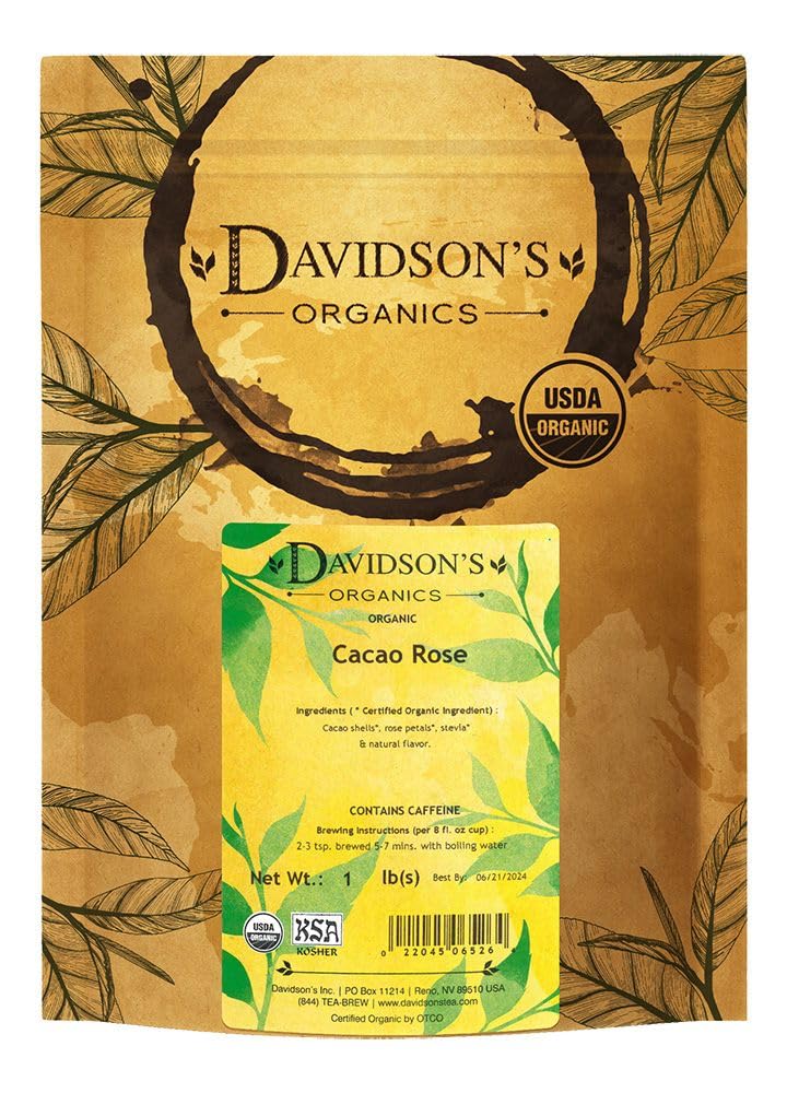 Davidson's Organics, Cacao Rose, Loose Leaf Cacao, 16-Ounce Bag