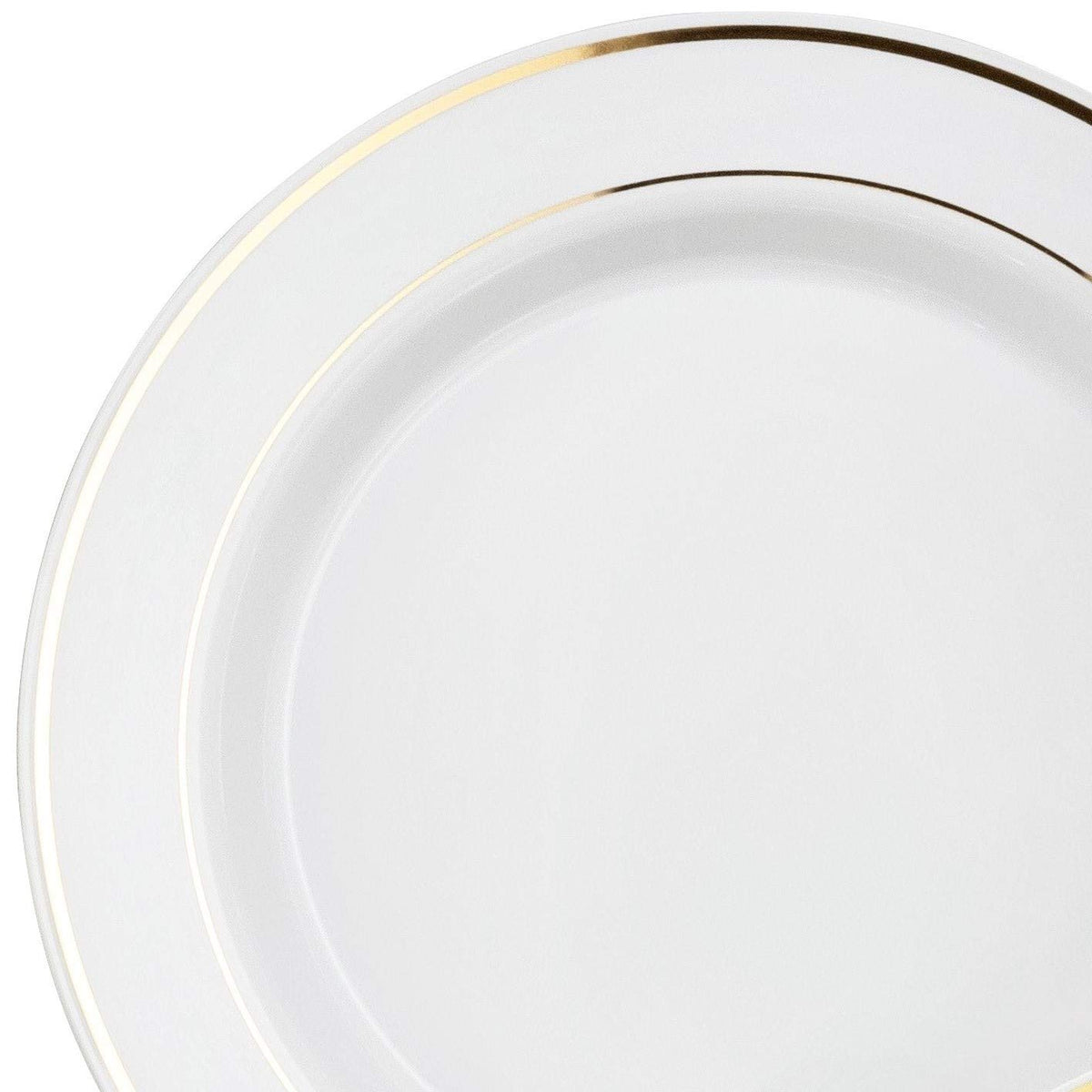 " OCCASIONS " 200Piece set (25 Guests)-Heavyweight Wedding Party Disposable Plastic Plate Set -25 x 10.5'' + 25 x 7.5'' + Silverware + Cups +linen