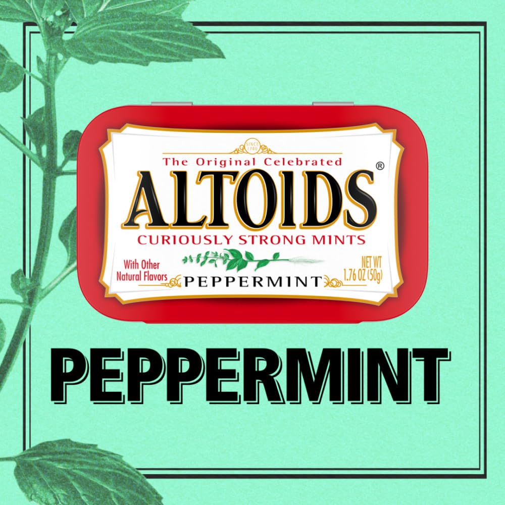 Altoids Classic Peppermint Breath Mints, 1.76 Oz Tin