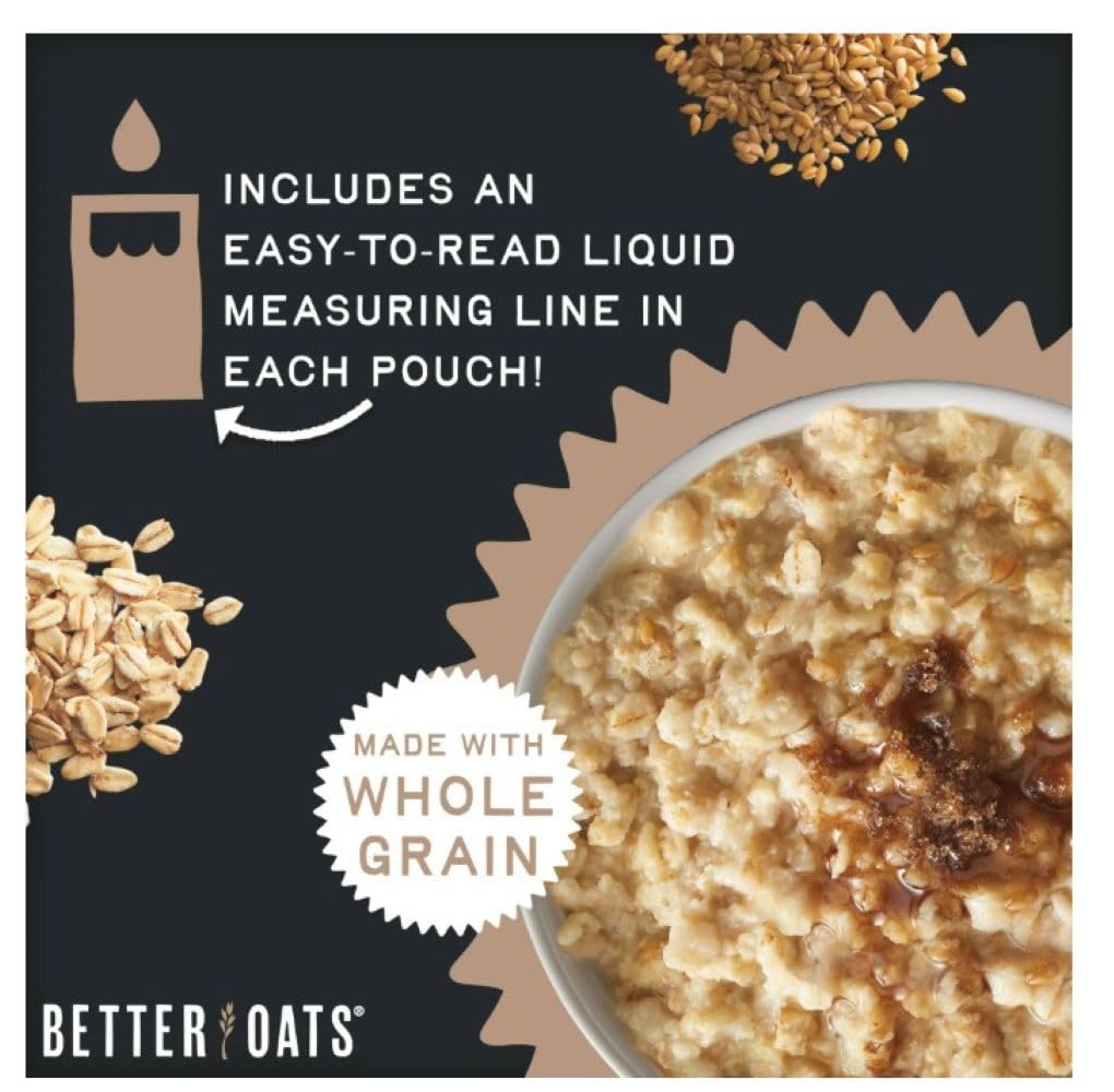 Better Oats Instant Oatmeal Apples & Cinnamon 9.8 ounce ( Pack of 3 )