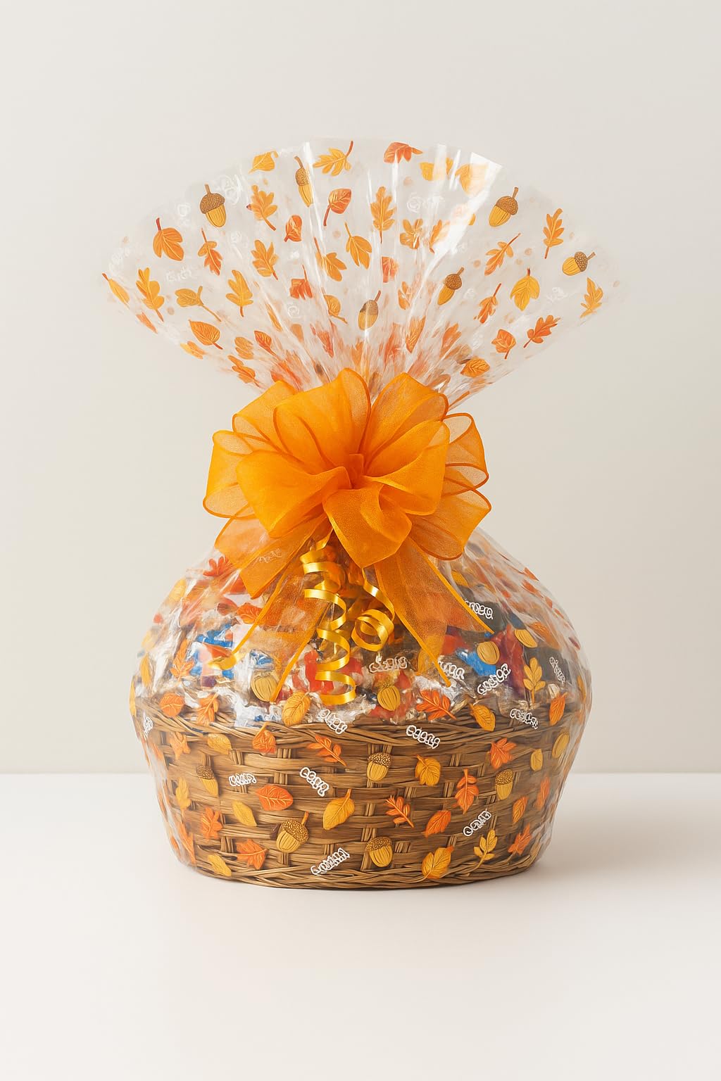 Thanksgiving Gift Basket Hand Crafted with Chocolates, Cookies, Snacks & Candy. Perfect for Hostess, Family, Employee or Client Gift (Standard)