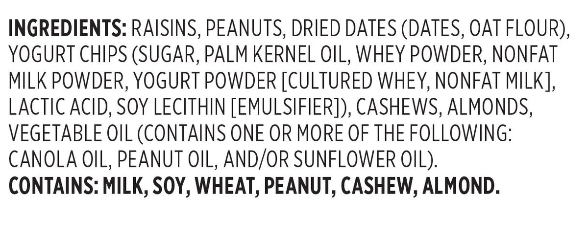 Snak Club Yogurt Nut Trail Mix, 6.75 Ounce Resealable Bag