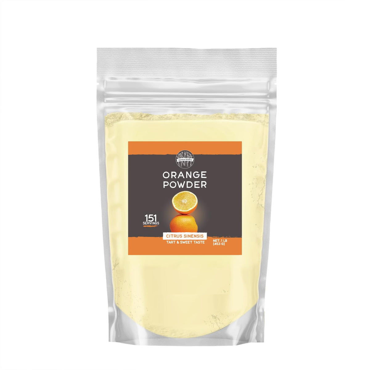 Birch & Meadow 1 lb Orange Powder, Tart & Sweet, From Whole Orange Fruit