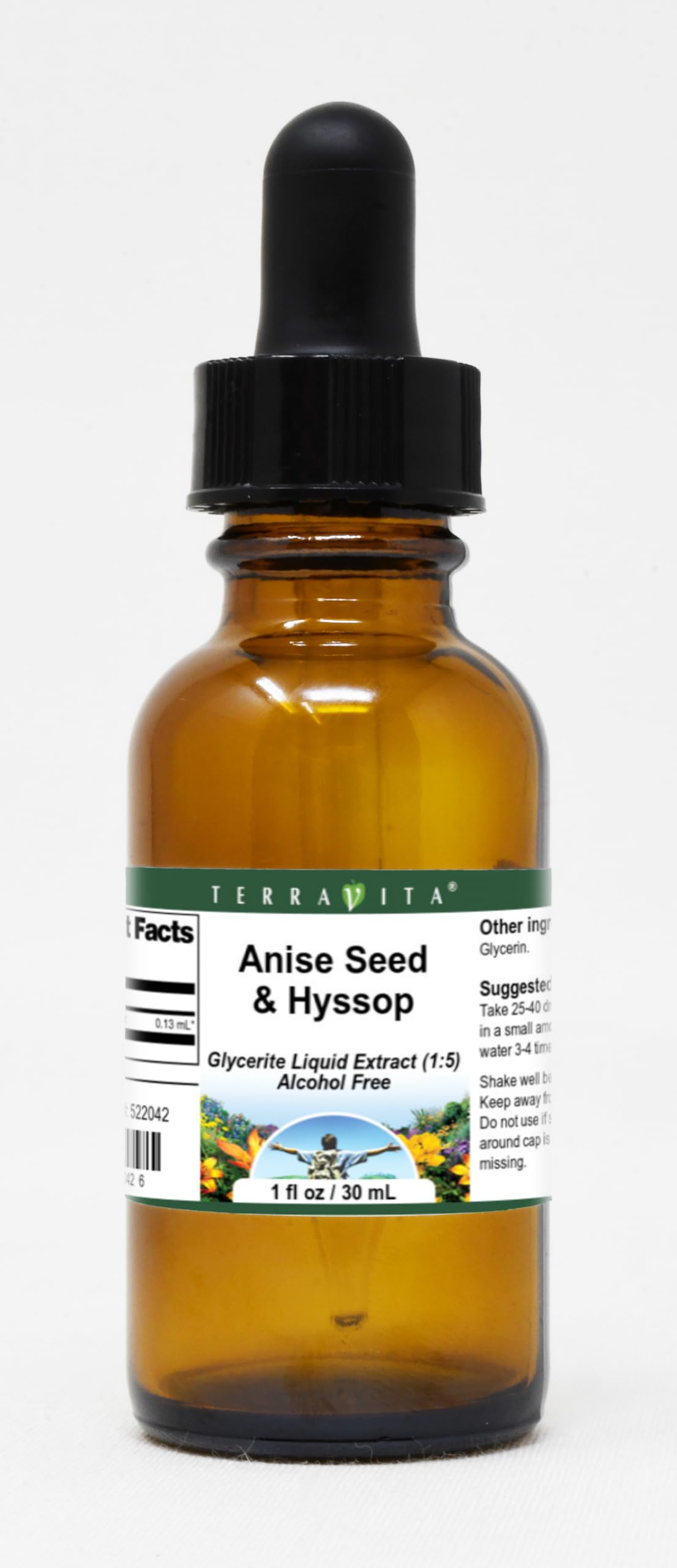 Anise Seed & Hyssop Glycerite Liquid Extract (1:5) - No Flavor (1 oz, ZIN: 522042) - 3 Pack
