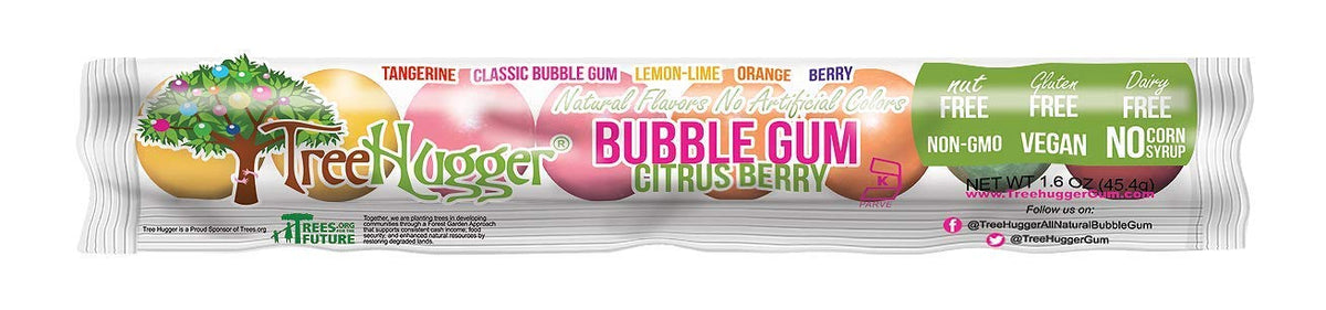 Tree Hugger Gumballs - Citrus Berry - 8 Count Tubes - 1.6 Ounce - Case of 12, United States, 12 Count