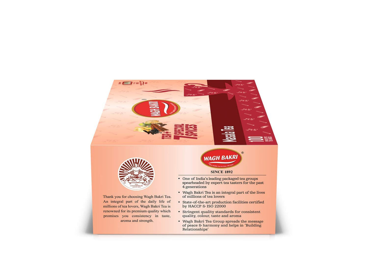 Wagh Bakri Masala Chai 100'S (Pack of 2)