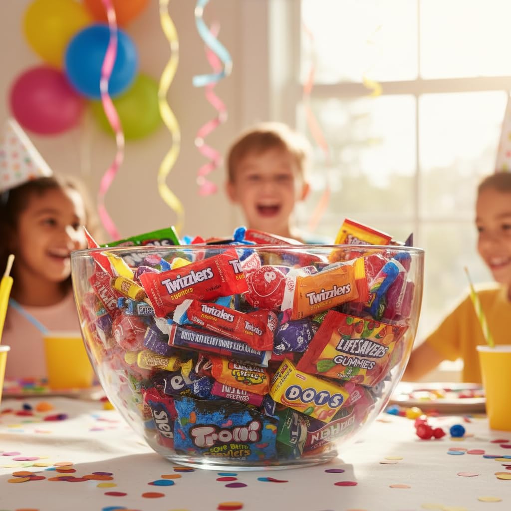 Bulk Candy Variety Pack 5lb - Bulk Candy Individually Wrapped - Assorted Candy Bulk Pack for Party Favors, Pinata Stuffers, Office Snacks & Parade