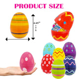 Chochkees 2000-Pack Painted Fillable Easter Eggs with Hinge Bulk Colorful Painted Plastic Easter Eggs, Perfect for Easter Egg Hunt, Surprise Egg