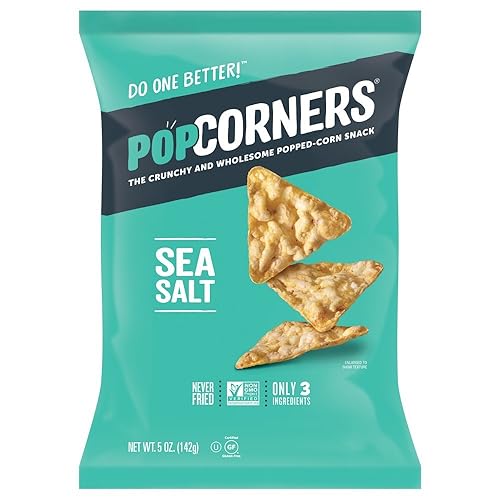 POPCORNERS Salt of the Earth, Popcorn Chips (5oz/12 Pack)