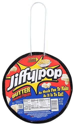 Jiffy Pop Butter-Flavored Popcorn, 4.5 oz (Pack of 10)
