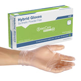 AmerCare Gen 2.0 Hybrid Powder Free Gloves, Medium, Case of 1000