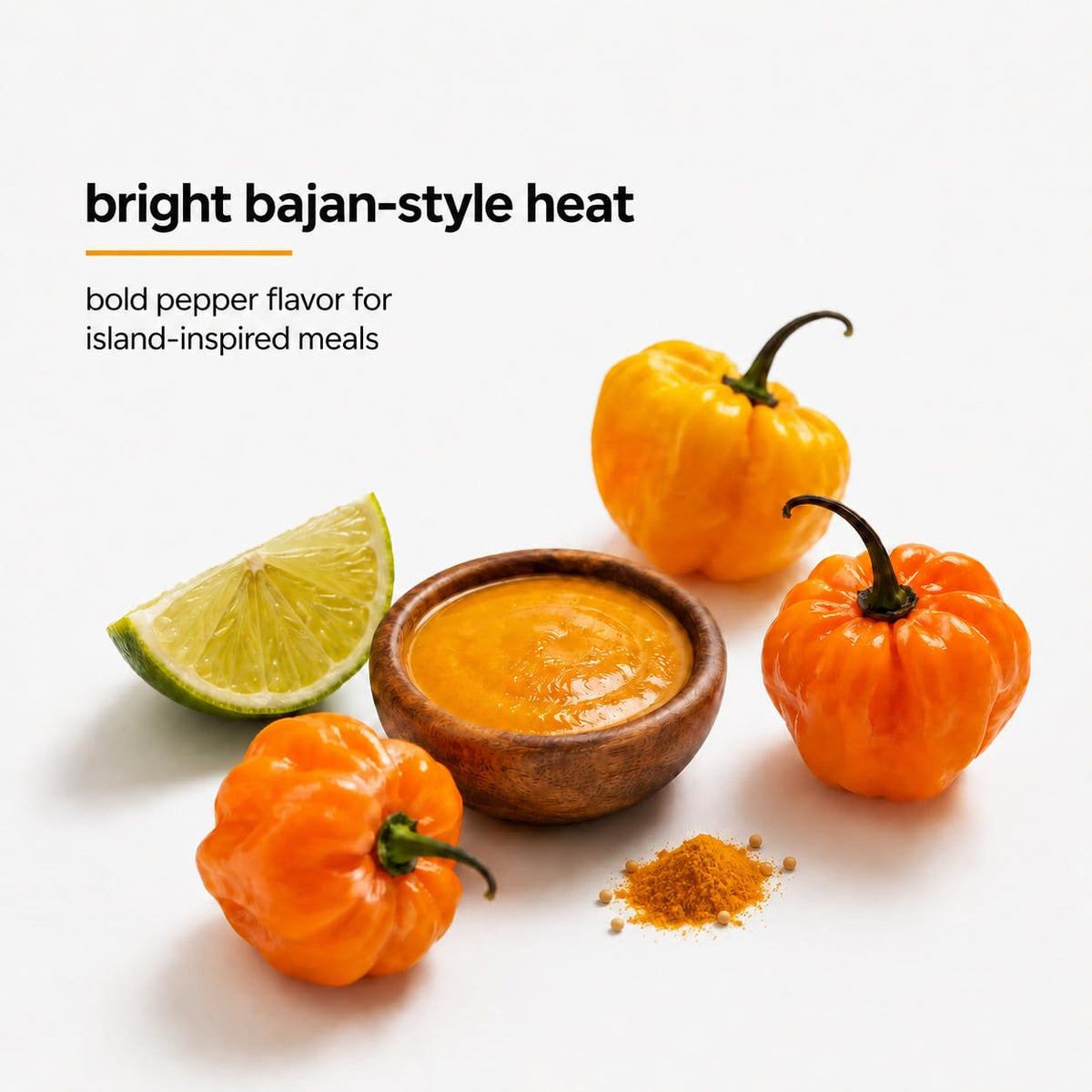 Baron Bajan Style Hot Sauce 7 Ounces (200 grams)