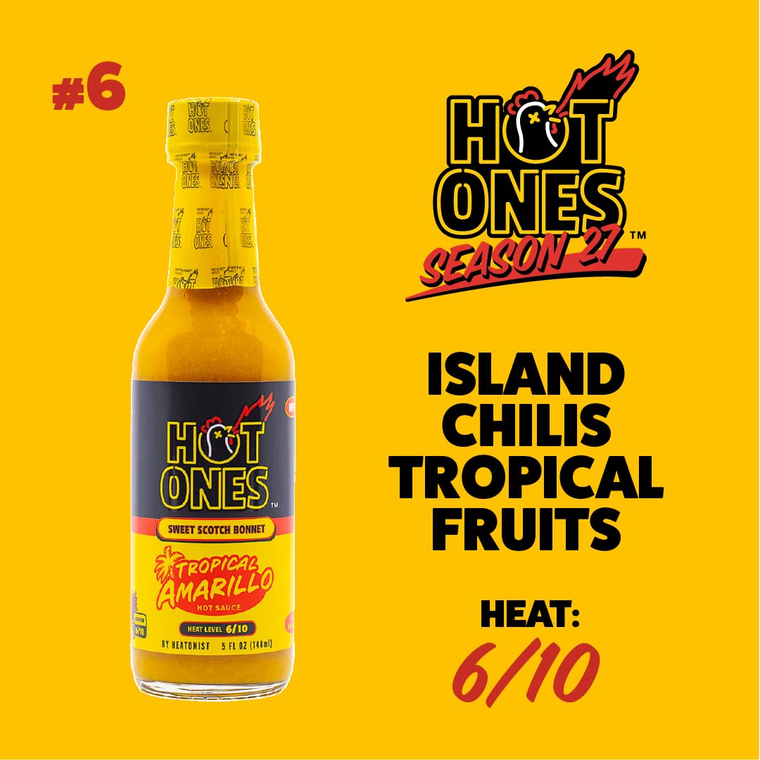 Hot Ones Tropical Amarillo Hot Sauce 5 oz