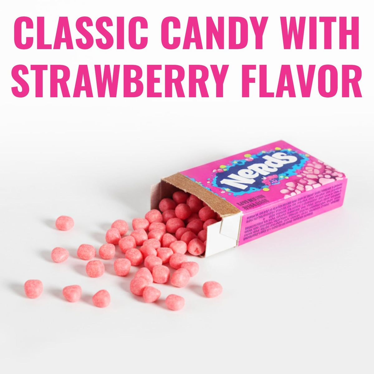37.6 Lb. Bulk 1134 pieces Strawberry Nerds Mini Size Candy Boxes