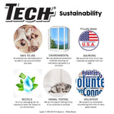 TECH Skunk-X Odor Eliminator Spray - Instant Odor Remover for Washable Fabrics and Indoor Spaces (24 Oz)