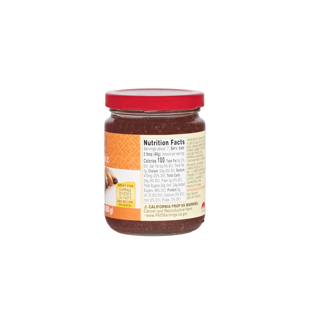 Lee Kum Kee Plum Sauce (9.2 oz - 1 Pack), Perfect for Stir-Frying, Glazes, Drizzling, and Dipping Sauce for Egg Rolls, Roasted Duck, Fried Wontons