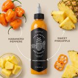 Heartbeat Pineapple Habanero Hot Sauce - (Pack of 1, 6oz) - Habanero Hot Sauce for Tacos, Wings and Grilling - Hot Ones Hot Sauce Style Flavor - Craft