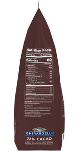 Ghirardelli 72% Cacao Chocolate Chips, 5lb with Ghirardelli Barista Spoon
