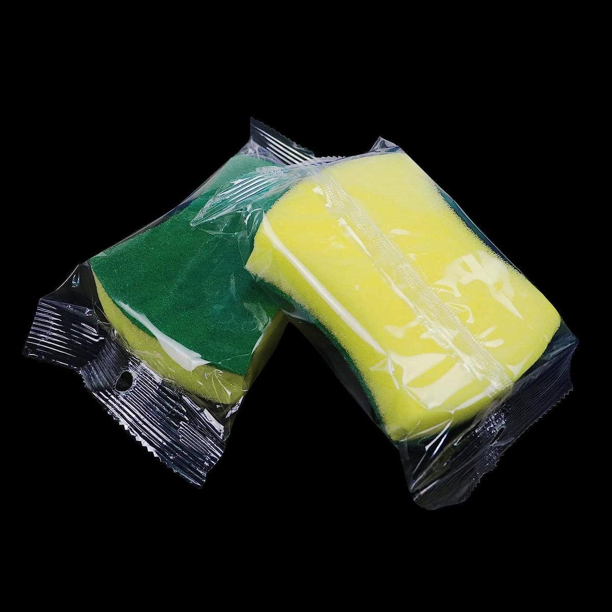 (490 Pack) Kheoxusa Individually Wrapped Sponges,Sponge Individually Wrapped,Individually Wrapped Sponges Bulk Packed for Cleaning Dishes Kitchen