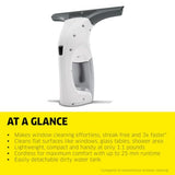 Kärcher WV 1 Electric Window Vacuum Squeegee 10" - Perfect for Showers, Mirrors, Glass, and Countertops - Electric Squeegee