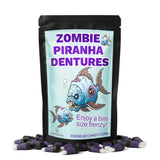 Kepperton Zombie Piranha Dentures Spooky Gourmet Candy Corn Blueberry Purple Black Funny Zombie Gifts Halloween Prank Presents Gluten-Free