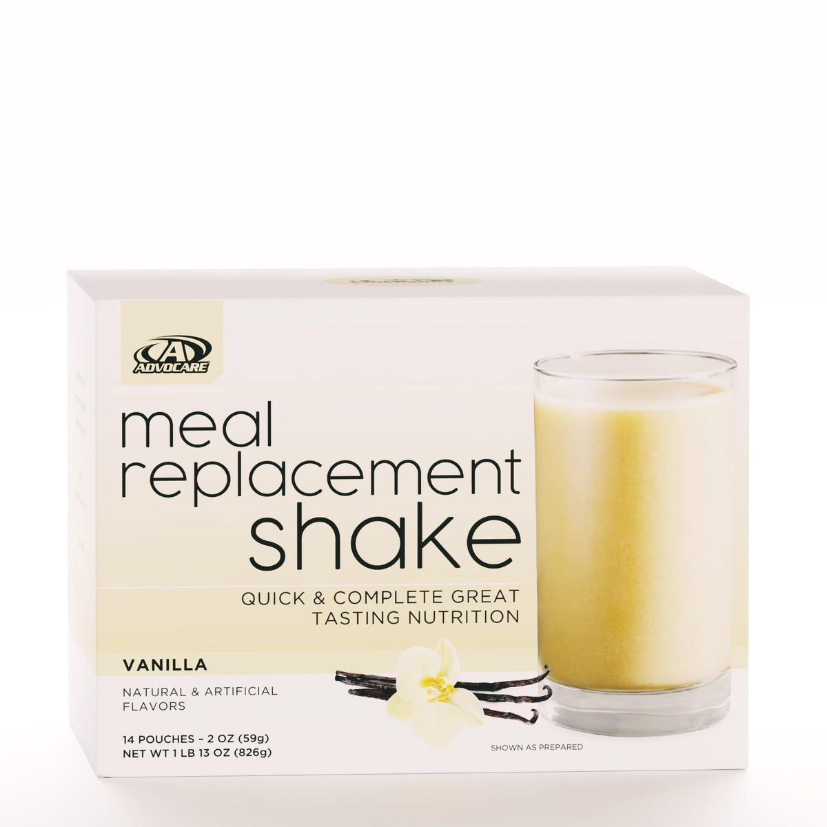 AdvoCare Meal Replacement Shake - Convenient, Delicious Shake Mix with Vitamins, Fiber & Protein - Contains Whey Protein, Oat Fiber, Biotin & More